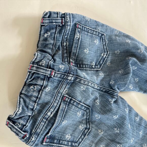 Gymboree Anchor Print Nautical Blue Jeans - Girls Size 4 - Picture 6 of 6